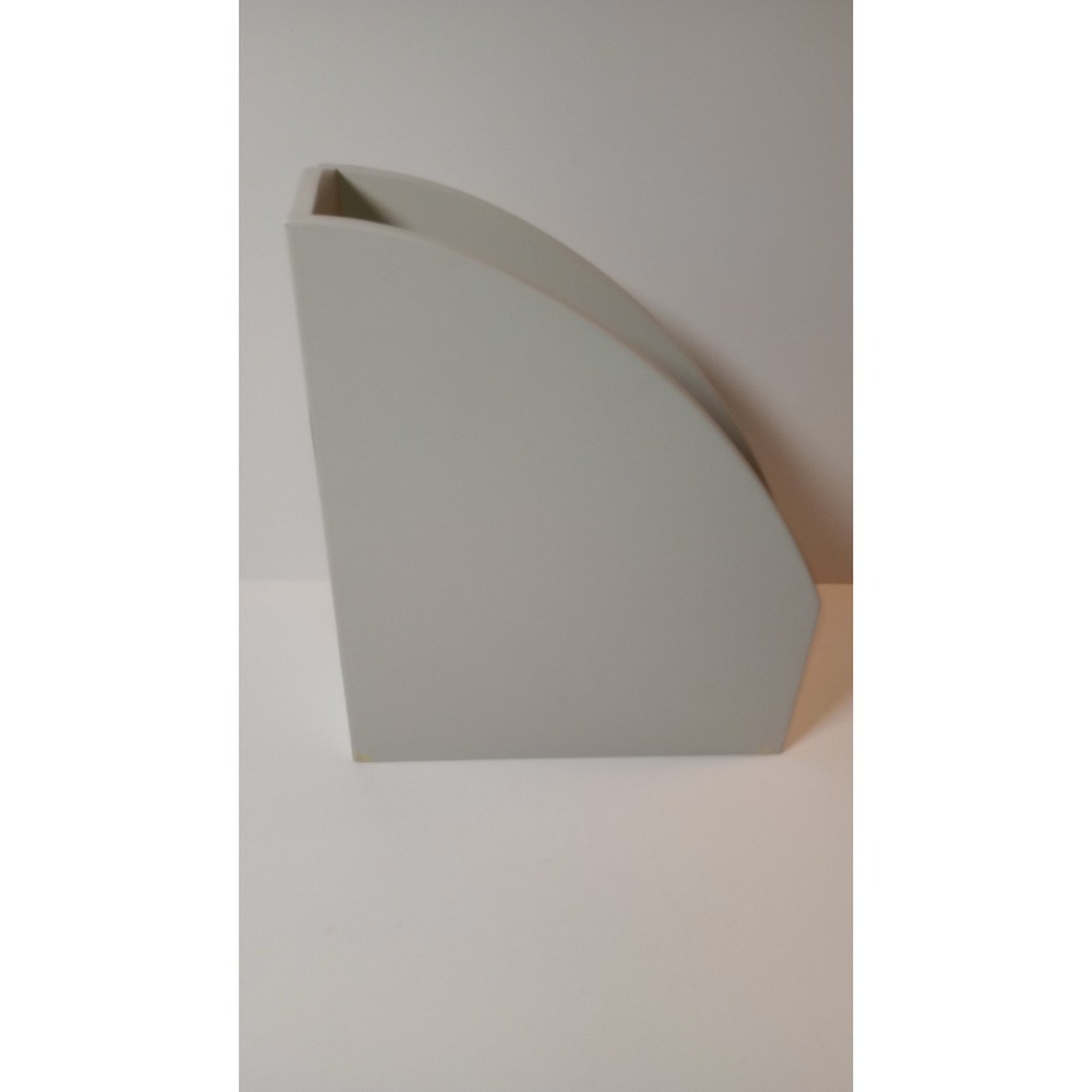 VTG Rubbermaid Ikon wood Magazine file organizer cream white storage Home Office